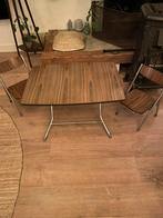 Leuk retro tafeltje en stoeltjes voor de kinderen, Ophalen, Gebruikt, Tafel(s) en Stoel(en)