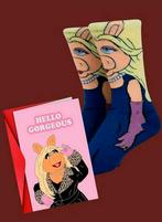 MISS PIGGY SOKKEN + VERJAARDAGS KAART MISS PIGGY, Ophalen of Verzenden, Nieuw