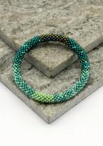 Glaskralen armband - groene oase - RB193, Overige materialen, Overige kleuren, Verzenden, Nieuw