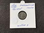 Munt 1855 1/10 cent Nederlands Indië Willem 3 zilver, Zilver, 10 cent, Ophalen of Verzenden, Koning Willem III