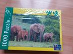 Puzzel olifanten. 1000stukjes. Nieuw! T.e.a.b!, Ophalen of Verzenden, 500 t/m 1500 stukjes, Nieuw, Legpuzzel