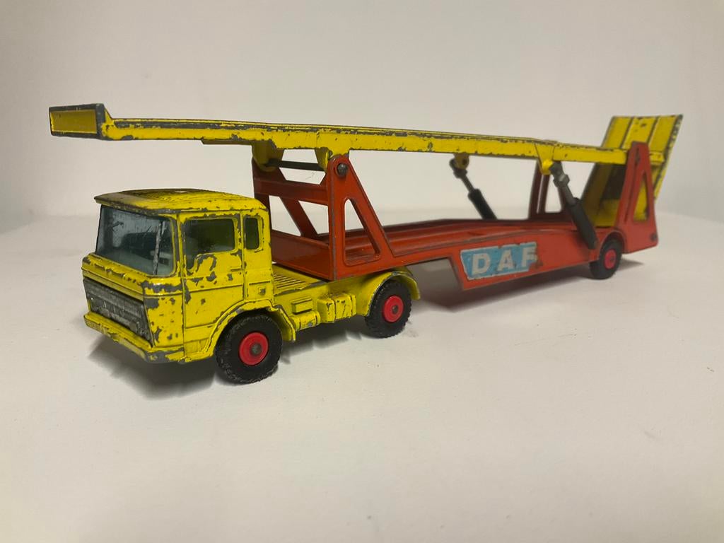 Matchbox Daf Superkings transporter 1, Ophalen of Verzenden, Gebruikt, Bus of Vrachtwagen, Matchbox