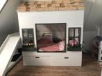 Bedhuis, bedstee, boomhut, kinderbed, kleuterbed, bedhuisje, 85 tot 100 cm, Ophalen of Verzenden, Zo goed als nieuw, Matras
