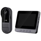 Draadloze Video Deurbel met 4.3” Scherm ( monitor ), Draadloos, Nieuw, 5646JA, Steen