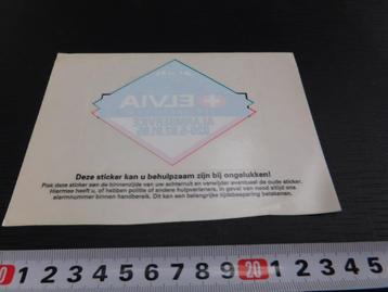 stickers raamsticker ELVIA Alarmservice  beschikbaar voor biedingen