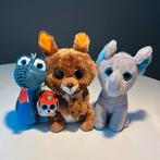 Glitterogen knuffels: kangoeroe, olifant, slang en Marshall, Kinderen en Baby's, Speelgoed | Knuffels en Pluche, Ophalen, Gebruikt