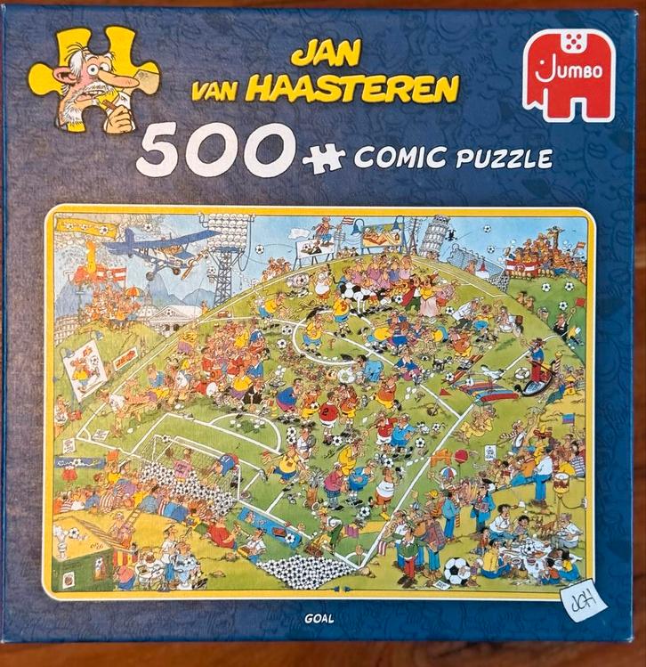 Jan van Haasteren - Goal Up! - 500 Stukjes, Hobby en Vrije tijd, Denksport en Puzzels, Zo goed als nieuw, Legpuzzel, 500 t/m 1500 stukjes
