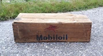 Houten transport kist, krat Mobiloil️⛽️ beschikbaar voor biedingen