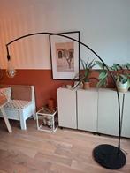 Zwarte booglamp / vloerlamp, Huis en Inrichting, Lampen | Vloerlampen, Ophalen, Zo goed als nieuw, 150 tot 200 cm