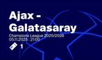 Ajax - Galatasaray 1 Ticket in Vak 418 Naast uitvak!!!, Losse kaart, Eén persoon, November, Europa of Champions League