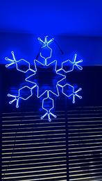 Neon ledverlichting  sneeuwvlok voor de kerst, Diversen, Kerst, Nieuw, Ophalen of Verzenden