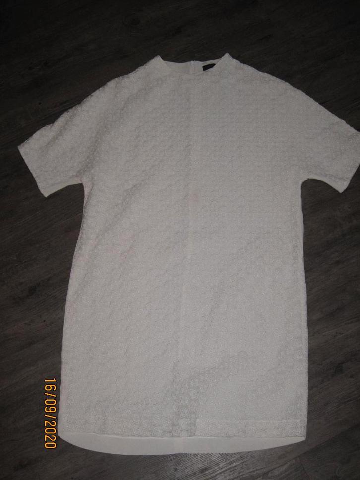 Joseph offwhite jurk maat 38, Kleding | Dames, Jurken, Gedragen, Maat 38/40 (M), Wit, Knielengte, Ophalen of Verzenden