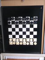Schaak~decoratie~bord, Hobby en Vrije tijd, Gezelschapsspellen | Bordspellen, Ophalen of Verzenden