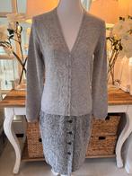 Nieuwe Grijze wollen vest Benetton, 36-38/S, wol., Kleding | Dames, Truien en Vesten, Ophalen of Verzenden, Nieuw, Maat 36 (S)