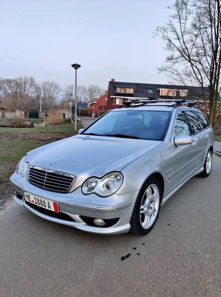 Mercedes-Benz C32 AMG | 354 pk | Youngtimer | Vol opties, Auto's, Mercedes-Benz, Particulier, C-Klasse, Benzine, Euro 4, Stationwagon