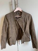 Leren jas khaki / donkergroen Only maat S, zomerjas, Only, Ophalen of Verzenden, Zo goed als nieuw, Maat 36 (S)