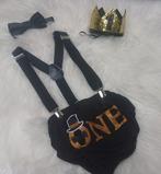 Cakesmash kostuum One 4-delig zwart/goud maat 74 (nieuw), Ophalen of Verzenden, Nieuw, Jongetje, Setje