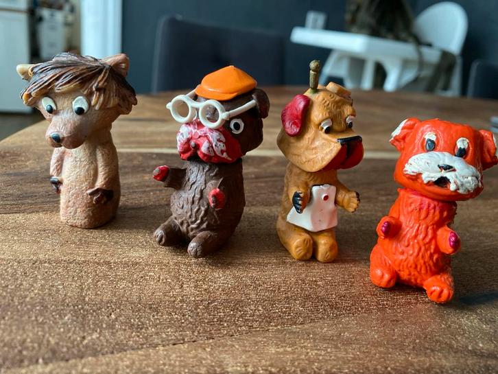 Vintage Hondjes - Woefs en Lamaars, Verzamelen, Poppetjes en Figuurtjes, Gebruikt, Ophalen of Verzenden