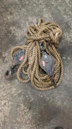 Vintage Takel met Touw, Antiek en Kunst, Ophalen of Verzenden