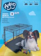 Opvouwbare hondenbench zwart met 2 schuifdeuren maat S, Dieren en Toebehoren, Ophalen of Verzenden, Zo goed als nieuw