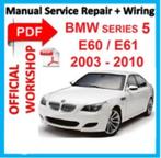 BMW 5 serie E60 en E61Workshop manual op DVD in PDF formaat, Auto diversen, Handleidingen en Instructieboekjes, Verzenden