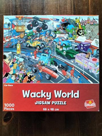 Wacky World puzzel - Car race(1000 stukjes) beschikbaar voor biedingen