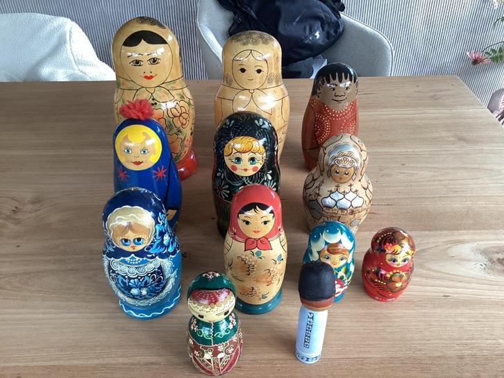 Russische Matroesjka-poppen., Antiek en Kunst, Kunst | Niet-Westerse kunst, Ophalen