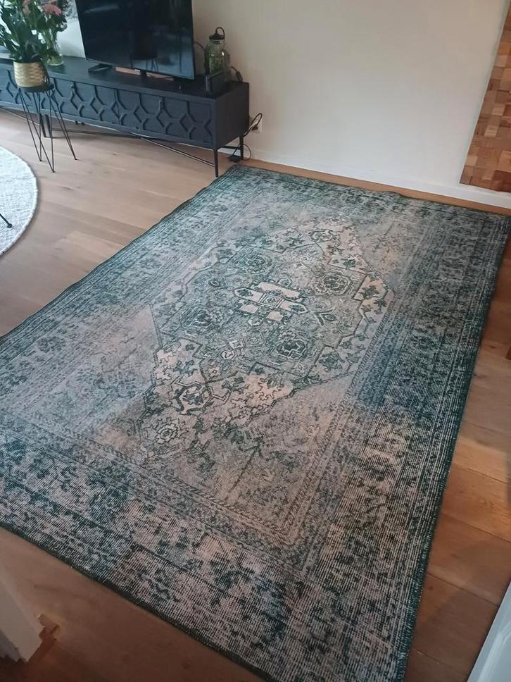Vintt vloerkleed Duuk groen, Huis en Inrichting, Stoffering | Tapijten en Kleden, Zo goed als nieuw, 150 tot 200 cm, 200 cm of meer