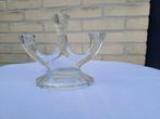 Vintage glazen kandelaar, Ophalen, Glas