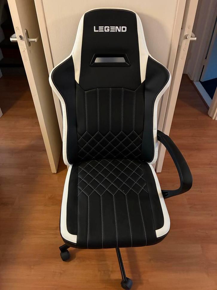 Legend Gamestoel, Huis en Inrichting, Bureaustoelen, Zo goed als nieuw, Bureaustoel, Zwart, Gaming bureaustoel, Ophalen