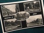Ansichtkaart met inzetjes van Assen uit 1942, Verzamelen, Ophalen of Verzenden, 1940 tot 1960, Gelopen, Drenthe