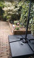 Parasol met voet - Vonroc Bardolino Parasol - Acaza voet, Ophalen, Gebruikt, Verstelbaar, 2 tot 3 meter