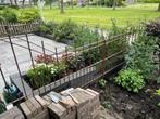 Stalen hekwerk, Tuin en Terras, Tuinhekken en Hekwerk, Ophalen, Met poort, Gebruikt, Sierhekwerk