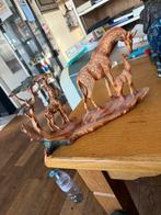 Giraffe Beeldje - Houten Decoratie, Ophalen, Gebruikt, Hout, Dierenbeeld