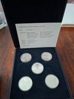 Verzamelset slag bij waterloo in zilver., Ophalen of Verzenden, Koningin Beatrix, Zilver