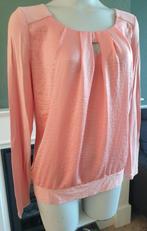Anna oranje lange mouw top shirt S 36 topje Gratis Verzenden, Maat 38/40 (M), Oranje, Lange mouw, Gedragen
