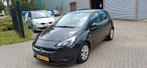 Opel Corsa 1.0T 66KW/90PK 5DRS 2015 Zwart, Auto's, Voorwielaandrijving, Stof, Zwart, Zwart