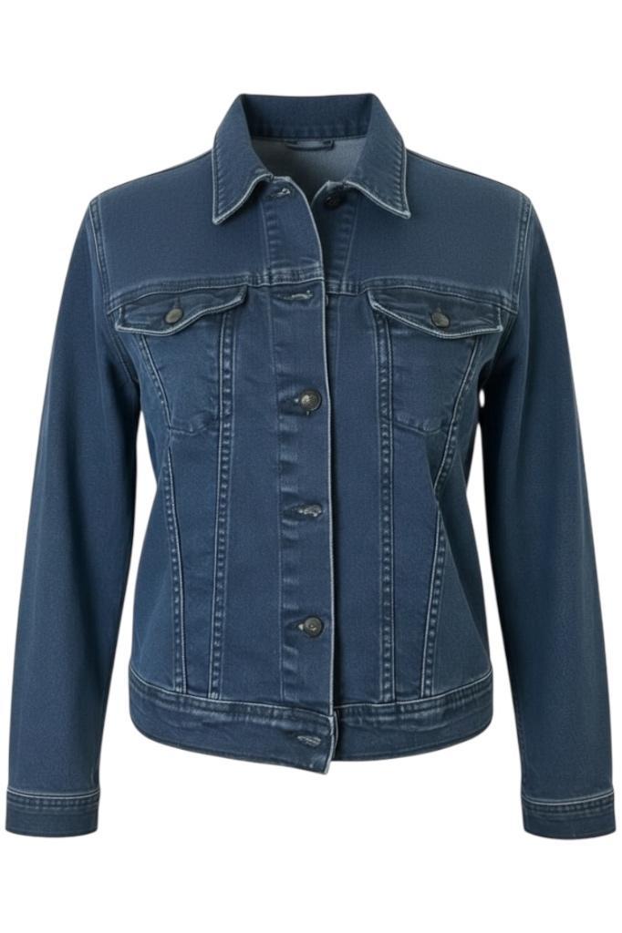 Denham spijkervest L, Kleding | Dames, Truien en Vesten, Zo goed als nieuw, Maat 34 (XS) of kleiner, Blauw, Ophalen of Verzenden