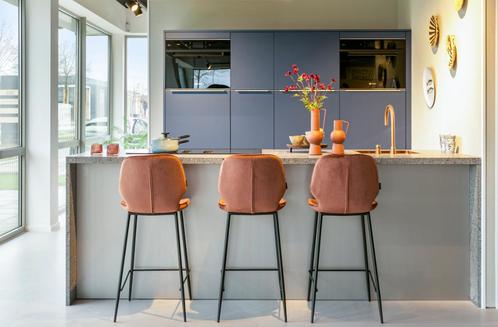 Showroomkeuken inclusief apparatuur, Huis en Inrichting, Keuken | Complete keukens, Nieuw, Overige typen, Blauw, Graniet of Steen