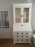 Secretaires wit, Huis en Inrichting, Kasten | Secretaires, Ophalen, Gebruikt, Brocante