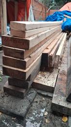 Kleine partij vuren balken - constructiehout, Doe-het-zelf en Verbouw, Hout en Planken, Ophalen, Gebruikt, 200 tot 250 cm, 50 mm of meer