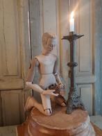 Antieke grote terracotta processie pop geledepop layfigure, Ophalen of Verzenden