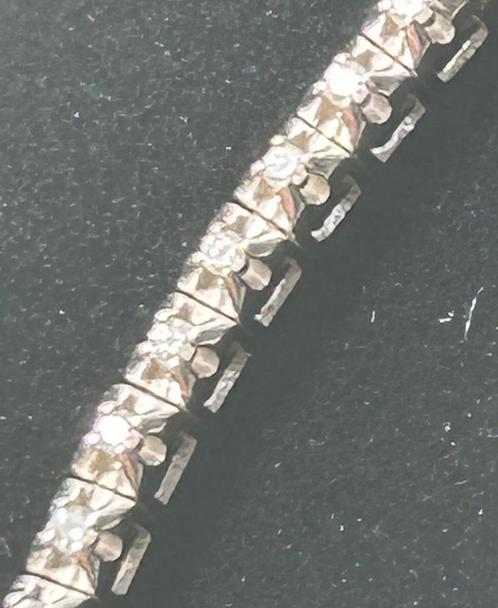 Witgouden armband met diamant, Sieraden, Tassen en Uiterlijk, Armbanden, Zo goed als nieuw, Goud, Wit, Ophalen of Verzenden