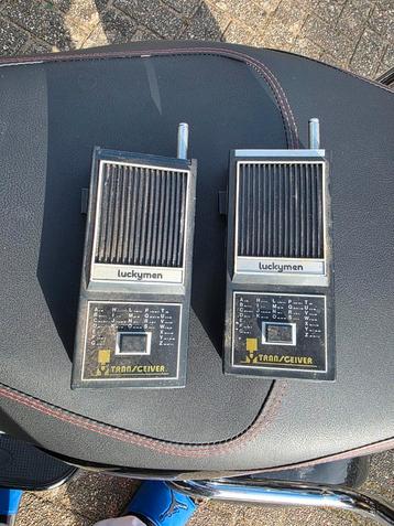 Antieke LuckyMen Transceivers - Set van 2 beschikbaar voor biedingen