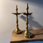 Kerala Traditionele Olielamp - Diya, Samai, Deepak - 31cm, Antiek en Kunst, Ophalen of Verzenden