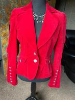 Robijnrood fluwelen jasje maat 38, Maat 38/40 (M), Nieuw, Ophalen of Verzenden, Jasje