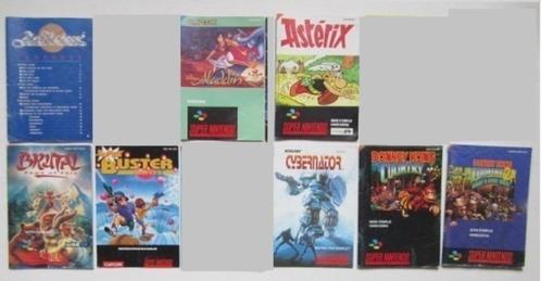 Super Nintendo SNES boekjes handleiding, Spelcomputers en Games, Games | Nintendo Super NES, Overige genres, 2 spelers, Vanaf 3 jaar