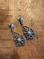 Zilverkleurige Oorbel Hangers, Met kristal, Hangers, Ophalen of Verzenden, Zo goed als nieuw