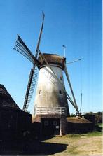 (GD227) FOTO Hurwenen molen Vento Vivimus 2004, 1980 tot heden, Foto, Ophalen of Verzenden, Zo goed als nieuw