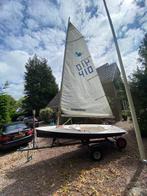 Zeilboot splash Incl wegtrailer en strandtrailer, Watersport en Boten, Ophalen, Geen motor, Gebruikt, Overige brandstoffen